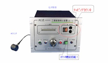 AE型工具破損（チップ）検出装置／カウンター機能付　（AE-1C）